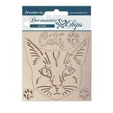 Stamperia Decorative Chips Provence Cat (SCB118) (OUTLET)