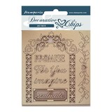 Stamperia Decorative Chips Garden of Promises Promise for You (SCB135) (OUTLET)