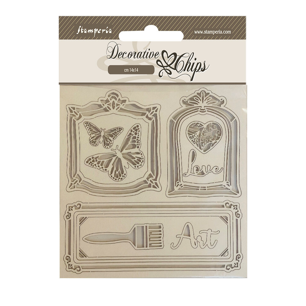 Stamperia Sunflower Art Decorative Chips Frames (SCB170) (OUTLET)