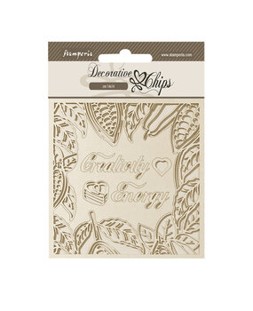 Stamperia Coffee and Chocolate Decorative Chips Creativity Energy (SCB196) (OUTLET)