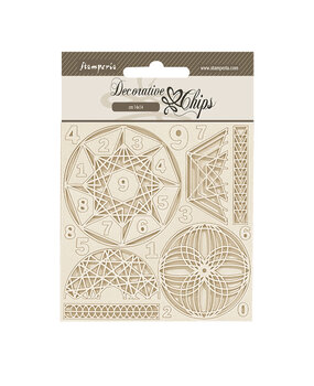 Stamperia Fortune Decorative Chips Numbers (SCB217) (OUTLET)