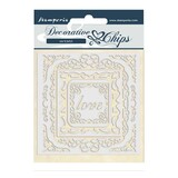 Stamperia Decorative Chips Atelier des Arts Love Frames (SCB47) (OUTLET)