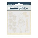 Stamperia Decorative Chips Threads Couture (SCB52) (OUTLET)