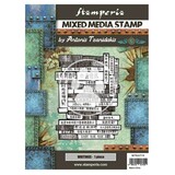 Stamperia Mixed Media Stamp Sir Vagabond in Japan Writings (WTKAT19) (OUTLET)