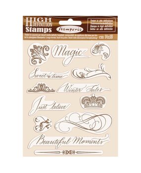 Stamperia Natural Rubber Stamp Beautiful Moments (WTKCC168) (OUTLET)