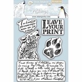 Stamperia Natural Rubber Stamp Arctic Antarctic Leave Your Print (WTKCC178) (OUTLET)