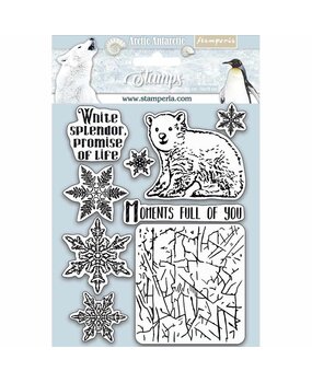 Stamperia Natural Rubber Stamp Arctic Antarctic Moments Full of You (WTKCC179) (OUTLET)