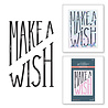 Spellbinders Diagonal Make a Wish Press Plate (BP-037) (OUTLET)