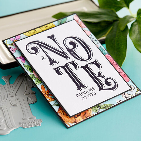Spellbinders A Note from Me to You Press Plate (BP-040) (OUTLET)