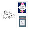 Spellbinders Peace on Earth Press Plate (BP-057) (OUTLET)