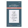 Spellbinders Let Us Adore Him Press Plate (BP-058) (OUTLET)