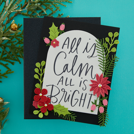 Spellbinders All Is Calm Press Plate (BP-059) (OUTLET)