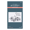 Spellbinders Christmas Greetings Press Plate (BP-071) (OUTLET)