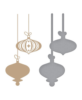 Spellbinders Retro Ornaments Glimmer Hot Foil Plate & Die Set (GLP-362) (OUTLET)