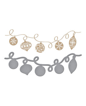 Spellbinders Ornament String Glimmer Hot Foil Plate & Die Set (GLP-363) (OUTLET)