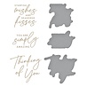 Spellbinders Seahorse Kisses Sentiments Glimmer Hot Foil Plate & Die Set (GLP-372) (OUTLET)