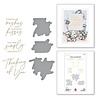 Spellbinders Seahorse Kisses Sentiments Glimmer Hot Foil Plate & Die Set (GLP-372) (OUTLET)