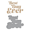 Spellbinders Glimmering Best Day Hot Foil Plate & Die Set (GLP-385) (OUTLET)