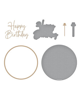 Spellbinders Giant Party Balloon Glimmer Hot Foil Plate & Die Set (GLP-396) (OUTLET)
