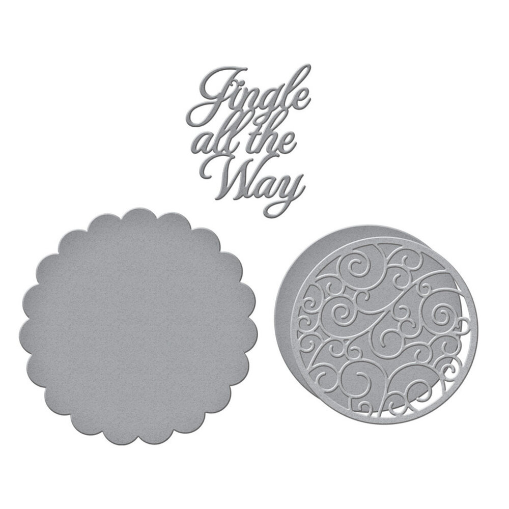 Spellbinders Jingle Word Frame Etched Dies (S4-1145) (OUTLET)