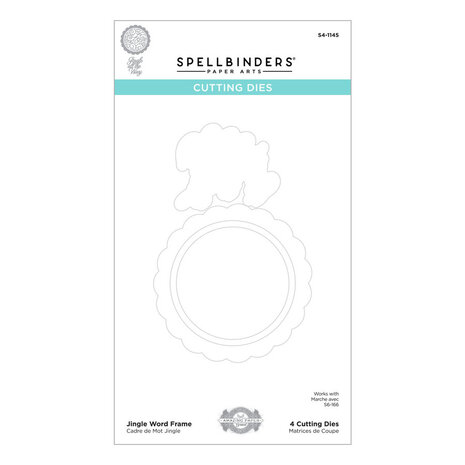Spellbinders Jingle Word Frame Etched Dies (S4-1145) (OUTLET)
