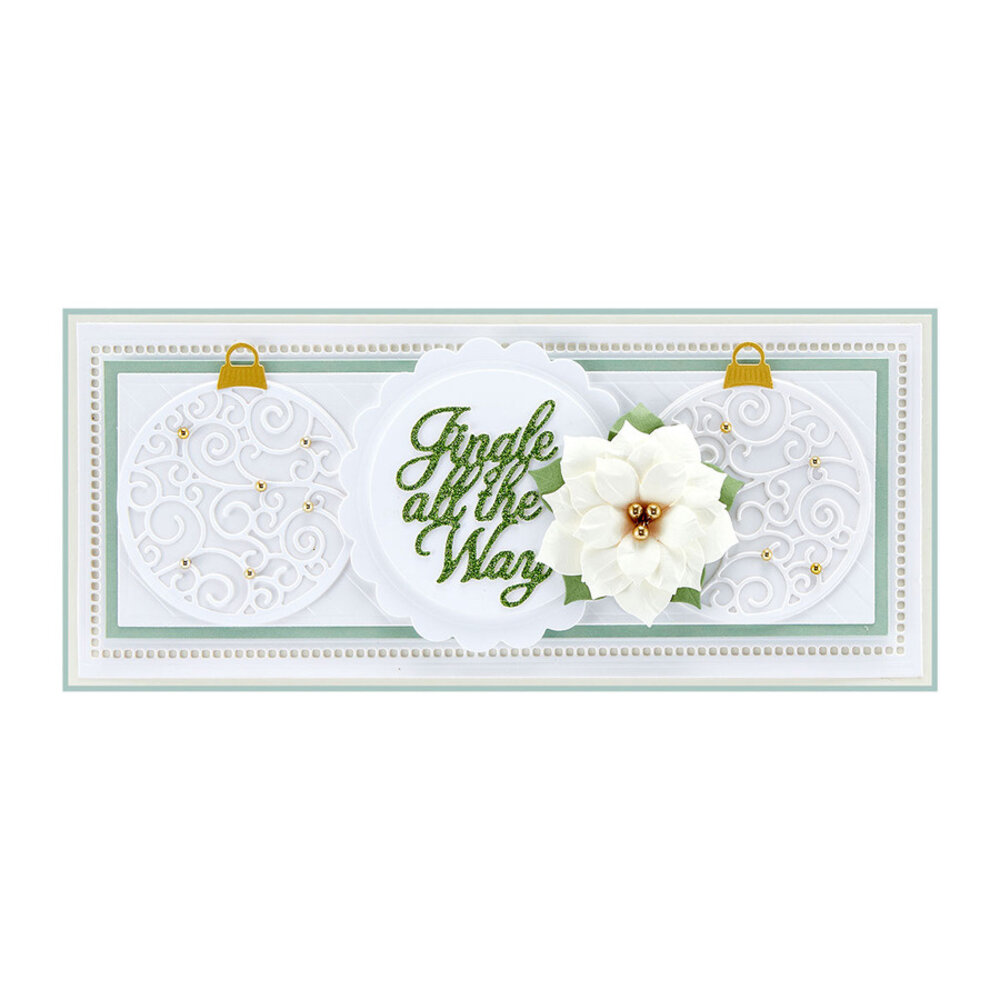 Spellbinders Jingle Word Frame Etched Dies (S4-1145) (OUTLET)