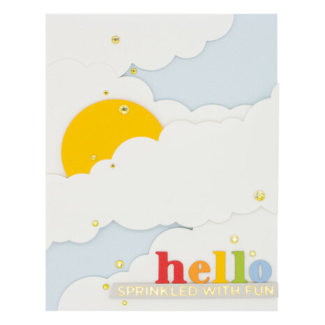 Spellbinders Color Block Cloudscape Etched Dies (S4-1170) (OUTLET)