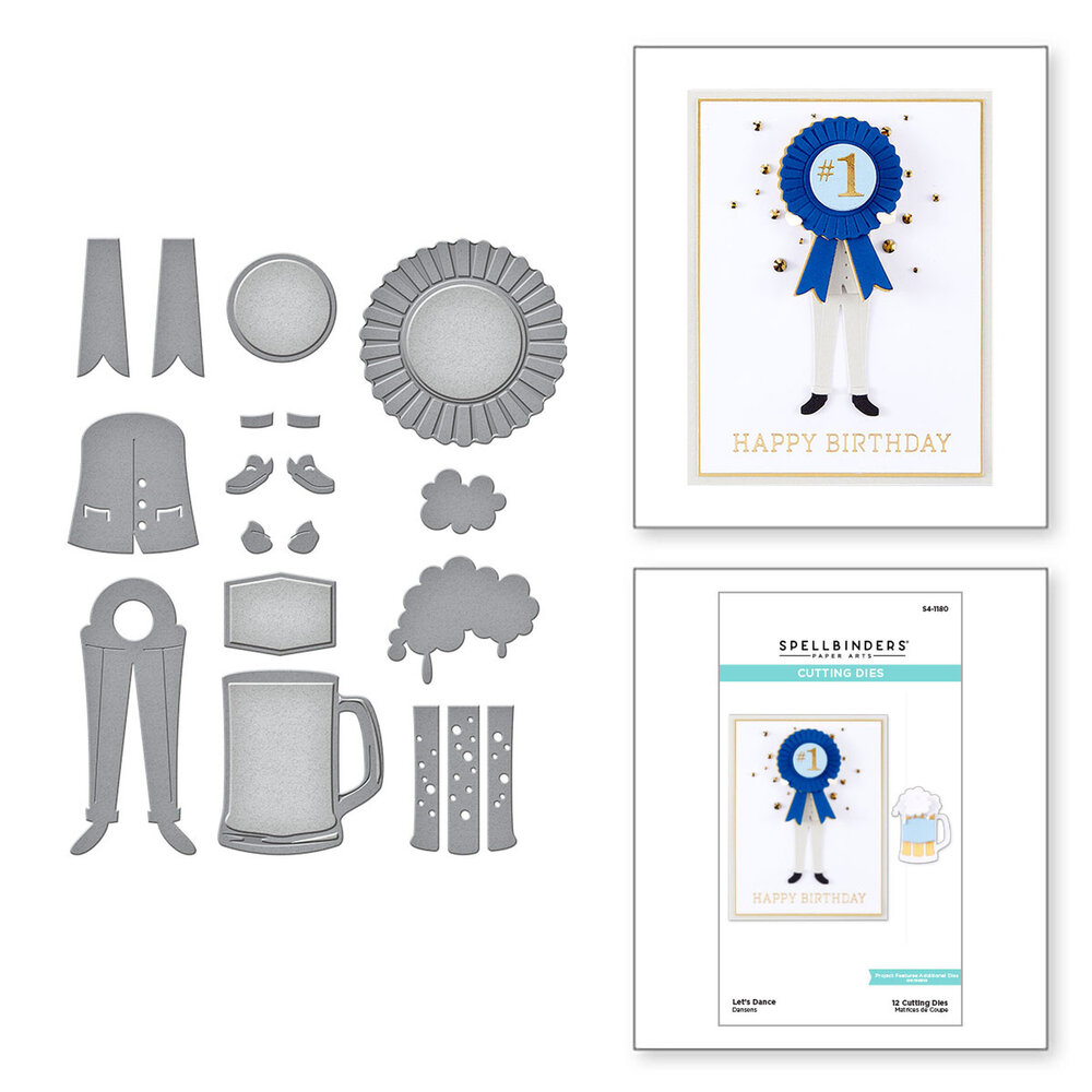 Spellbinders Let's Dance Etched Dies (S4-1180) (OUTLET)