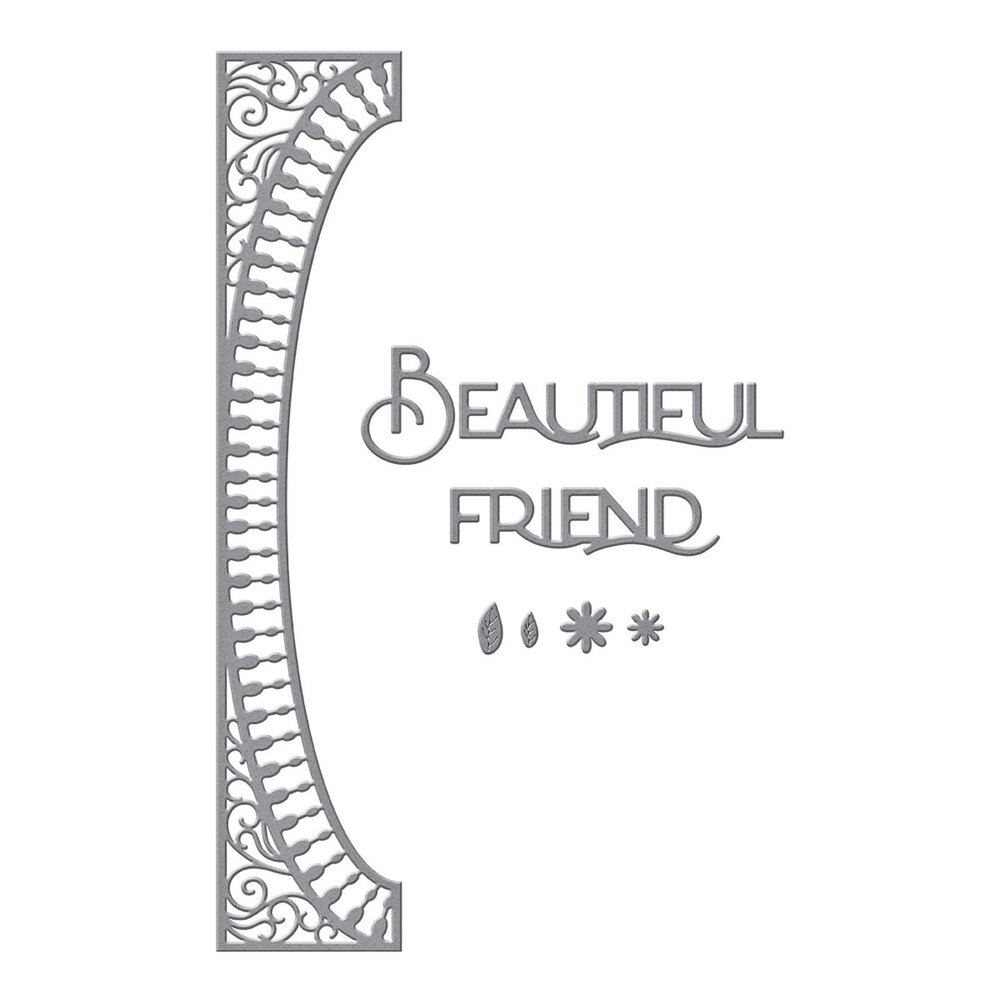 Spellbinders Half Slimline Oval Etched Dies (S4-1198) (OUTLET)