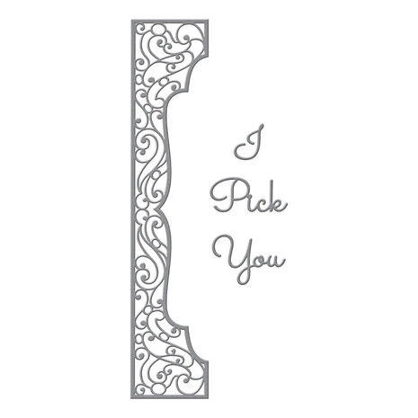 Spellbinders Half Slimline Bracket Etched Dies (S4-1199) (OUTLET)