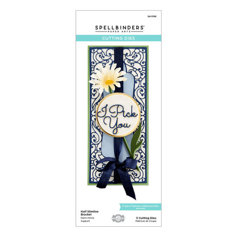 Spellbinders Half Slimline Bracket Etched Dies (S4-1199) (OUTLET)