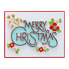 Spellbinders Stylish Merry Christmas Etched Dies (S4-1222) (OUTLET)