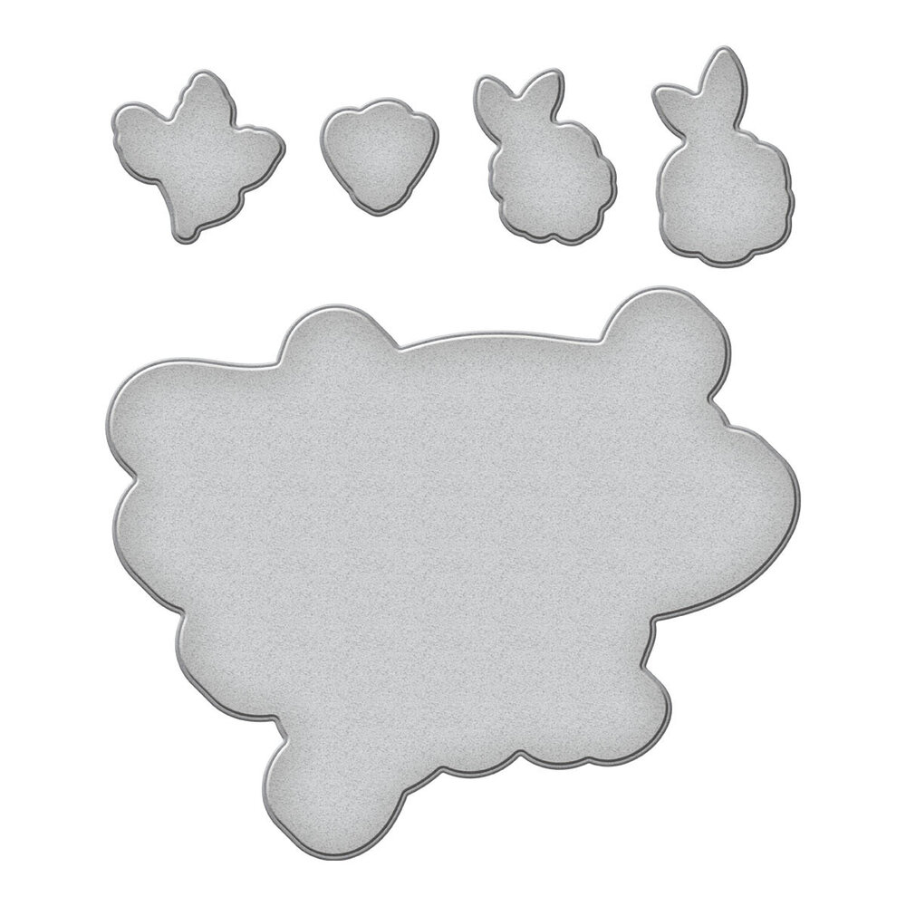 Spellbinders Floral Thank You Etched Dies (S4-1283) (OUTLET)