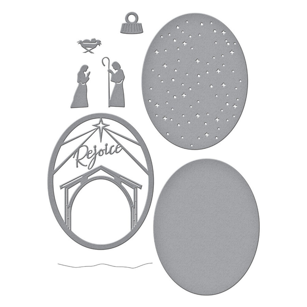 Spellbinders Rejoice Nativity Etched Dies (S5-467) (OUTLET)