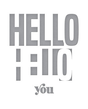 Spellbinders Be Bold Color Block Hello You Etched Dies (S5-476) (OUTLET)