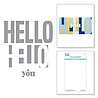 Spellbinders Be Bold Color Block Hello You Etched Dies (S5-476) (OUTLET)