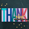 Spellbinders Be Bold Color Block Thank You Etched Dies (S5-477) (OUTLET)