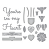 Spellbinders Primrose Heart Façade Etched Dies (S5-484) (OUTLET)