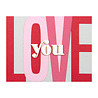 Spellbinders Be Bold Color Block Love You Etched Dies (S5-488) (OUTLET)