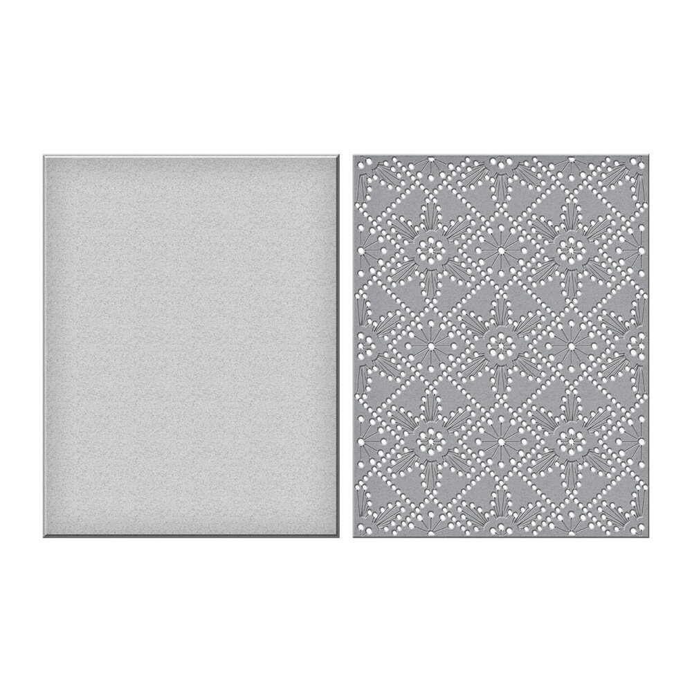 Spellbinders Stitched Petal Diamond Background Etched Dies (S5-529) (OUTLET) Spellbinders Stitched Petal Diamond Background Etched Dies (S5-529) (OUTLET)