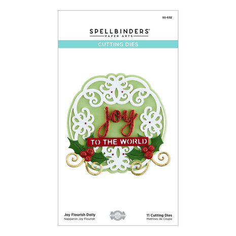 Spellbinders Joy Flourish Doily Etched Dies (S5-532) (OUTLET) Spellbinders Joy Flourish Doily Etched Dies (S5-532) (OUTLET)