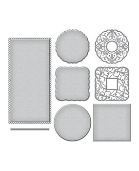 Spellbinders Scalloped Symphony Notecard Etched Dies (S6-177) (OUTLET)