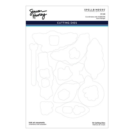 Spellbinders Folk Art Ornaments Etched Dies (S7-226) (OUTLET)