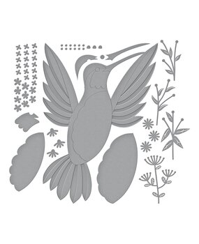 Spellbinders Hummingbird Card Creator Etched Dies (S7-231) (OUTLET)