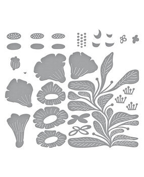 Spellbinders Fresh Picked Angel Trumpets Etched Dies (S7-242) (OUTLET)