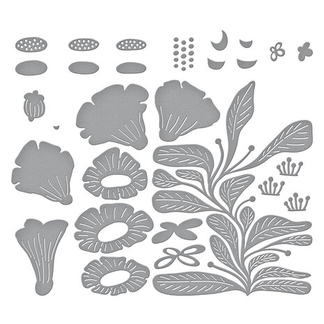 Spellbinders Fresh Picked Angel Trumpets Etched Dies (S7-242) (OUTLET)