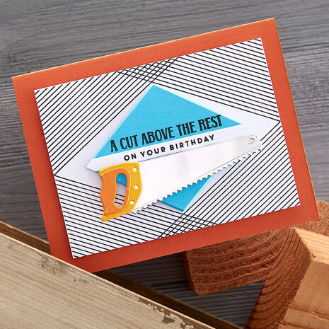 Spellbinders A Cut Above the Rest Sentiments Clear Stamp & Die Set (SDS-180) (OUTLET)