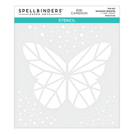 Spellbinders Geometric Butterfly Stencil (STN-007) (OUTLET)