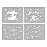 Spellbinders Layered Make a Wish Confetti Stencils (STN-053) (OUTLET)