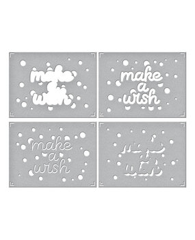 Spellbinders Layered Make a Wish Confetti Stencils (STN-053) (OUTLET)